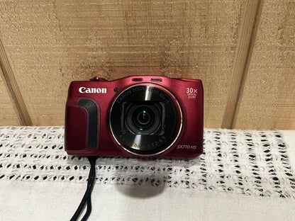 Near Mint Canon PowerShot SX710HS Wi-Fi Camera 20.3MP 30X Optical Zoom Red