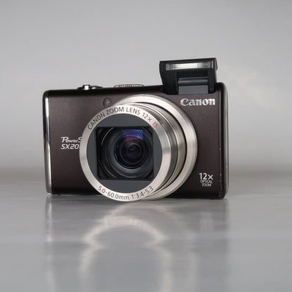 Canon PowerShot SX200 IS 12.1MP 12x Digital Camera Brown