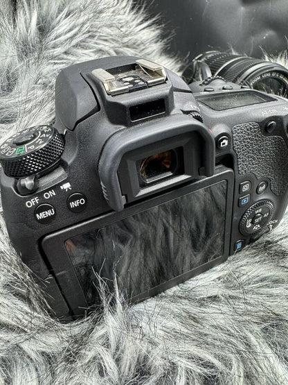 Canon EOS 77D 24.2 MP Digital SLR Camera with EF-S 18-55mm & EF-S 55-250mm Lenses