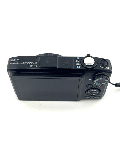Canon PowerShot SX280 HS Digital Camera Black 20x Zoom 12.1MP