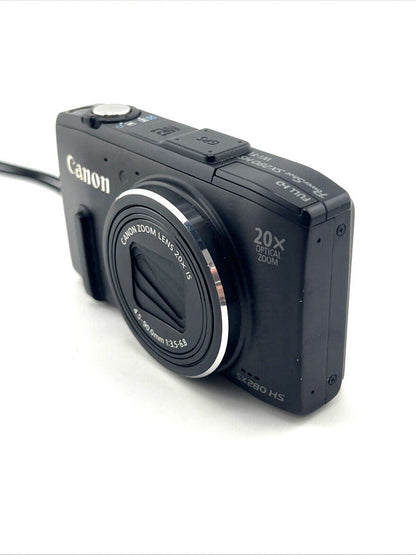 Canon PowerShot SX280 HS Digital Camera Black 20x Zoom 12.1MP