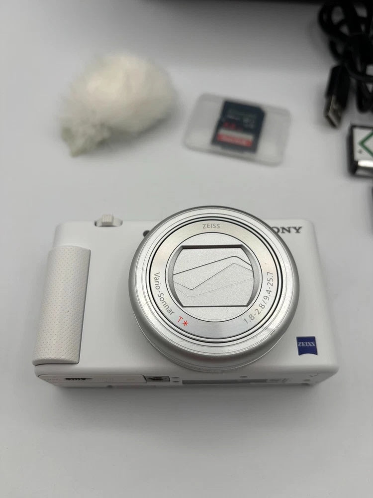🎥 ULTIMATE VLOG SET // White Sony ZV-1 + Wireless Grip [Boxed & MINT] 💎