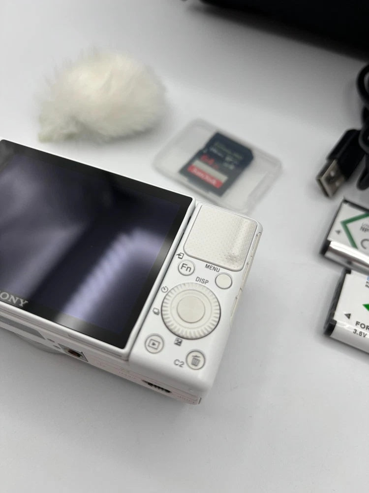 🎥 ULTIMATE VLOG SET // White Sony ZV-1 + Wireless Grip [Boxed & MINT] 💎