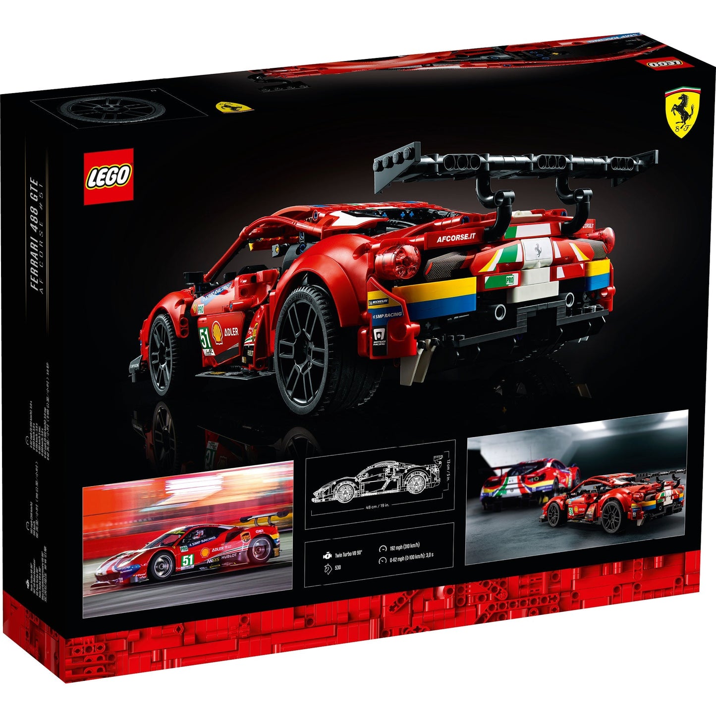 LEGO® Technic™ Ferrari 488 GTE “AF Corse #51”
